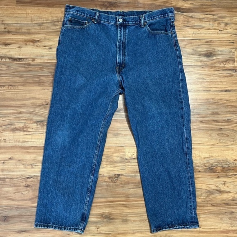 Levi's‎ 550 men's 44x30 jeans W 44 L 30 dark denim blue pockets red tag Work